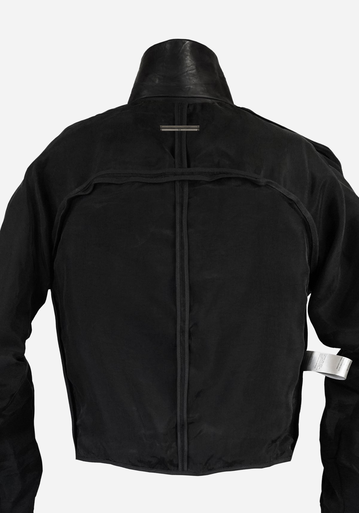 “MAGNUMO” SS LAYERED MORPHED BLADE PROSTHETICA OPEN-WORK BULL LEATHER JACKET - EQUINOX