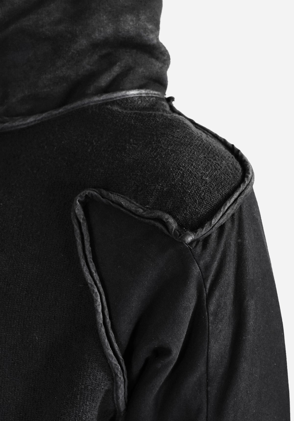 “BOZOMANE” MORPHED BLADE PROSTETICA FLAMEN LAYERED HOODIE