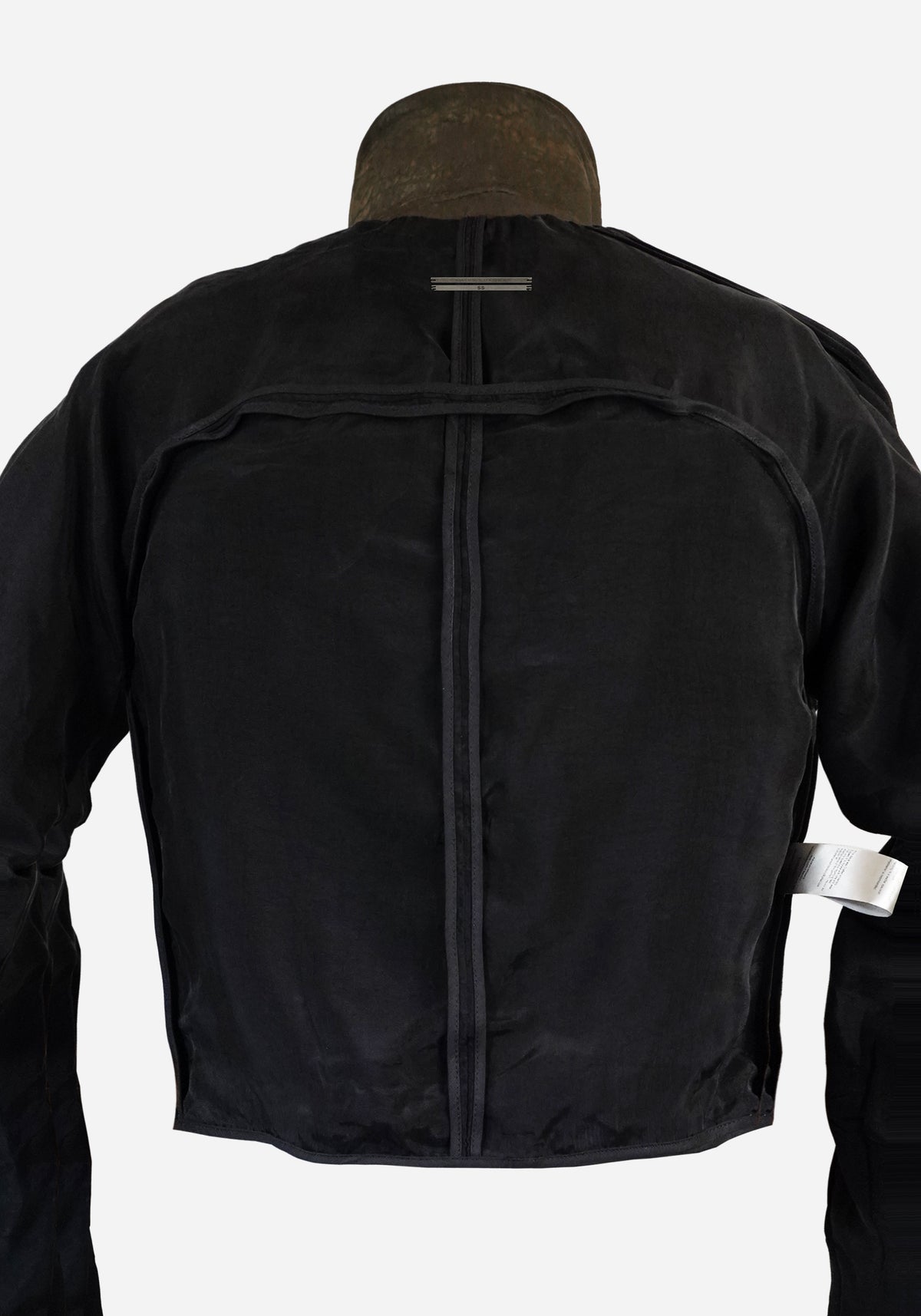 “MAGNUMO” SS LAYERED MORPHED BLADE PROSTHETICA OPEN-WORK NUBUK LEATHER JACKET