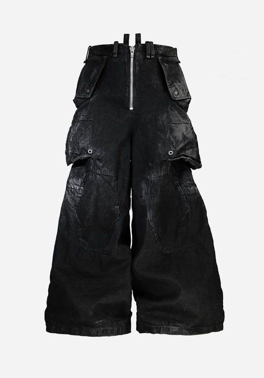 “EXAGATSO” LAYERED MOTOCARGO PANTS