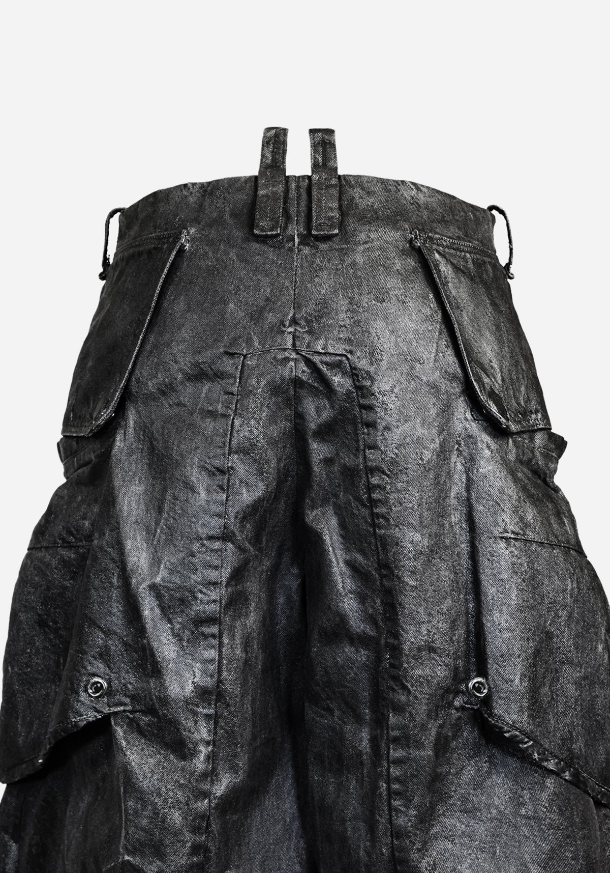 “GATSO” LAYERED MOTOCARGO SHORTS - EXTERMINA