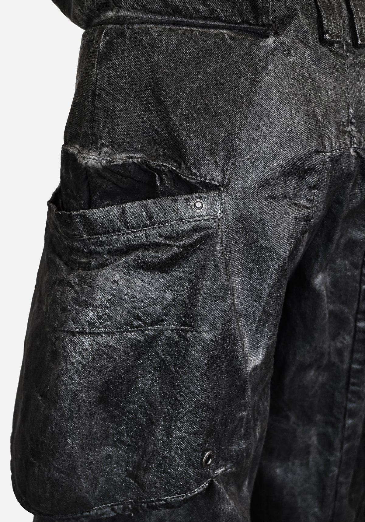 “GATSO” LAYERED MOTOCARGO SHORTS - EXTERMINA