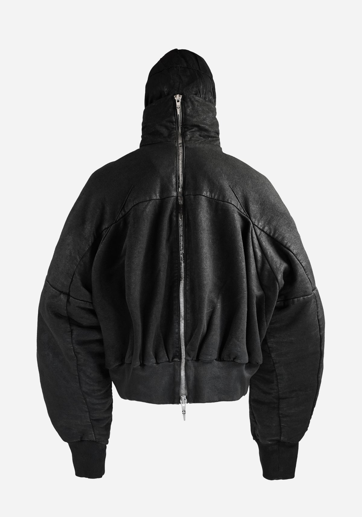 “GHASTER” LAYERED BACKZIP ATLAS HOODED JACKET - RAM