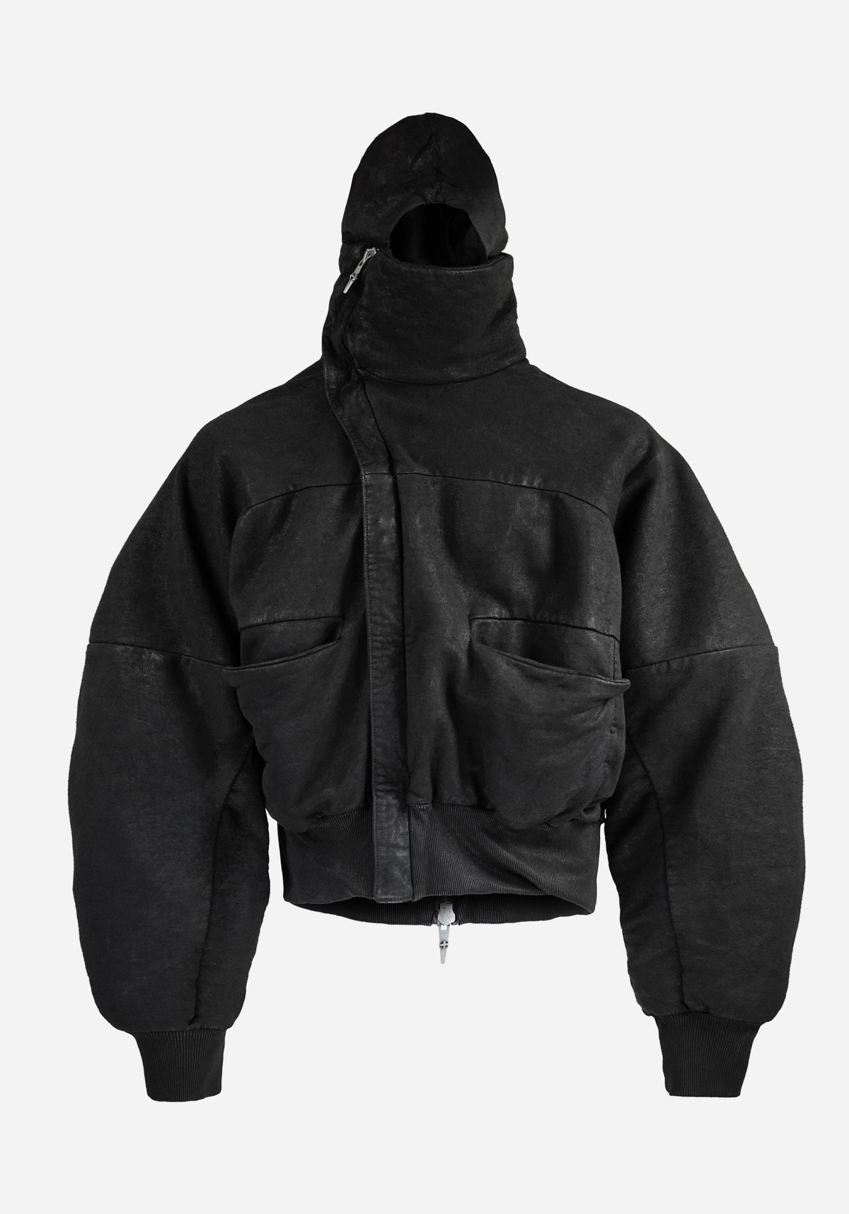 “GHASTER” LAYERED BACKZIP ATLAS HOODED JACKET - RAM