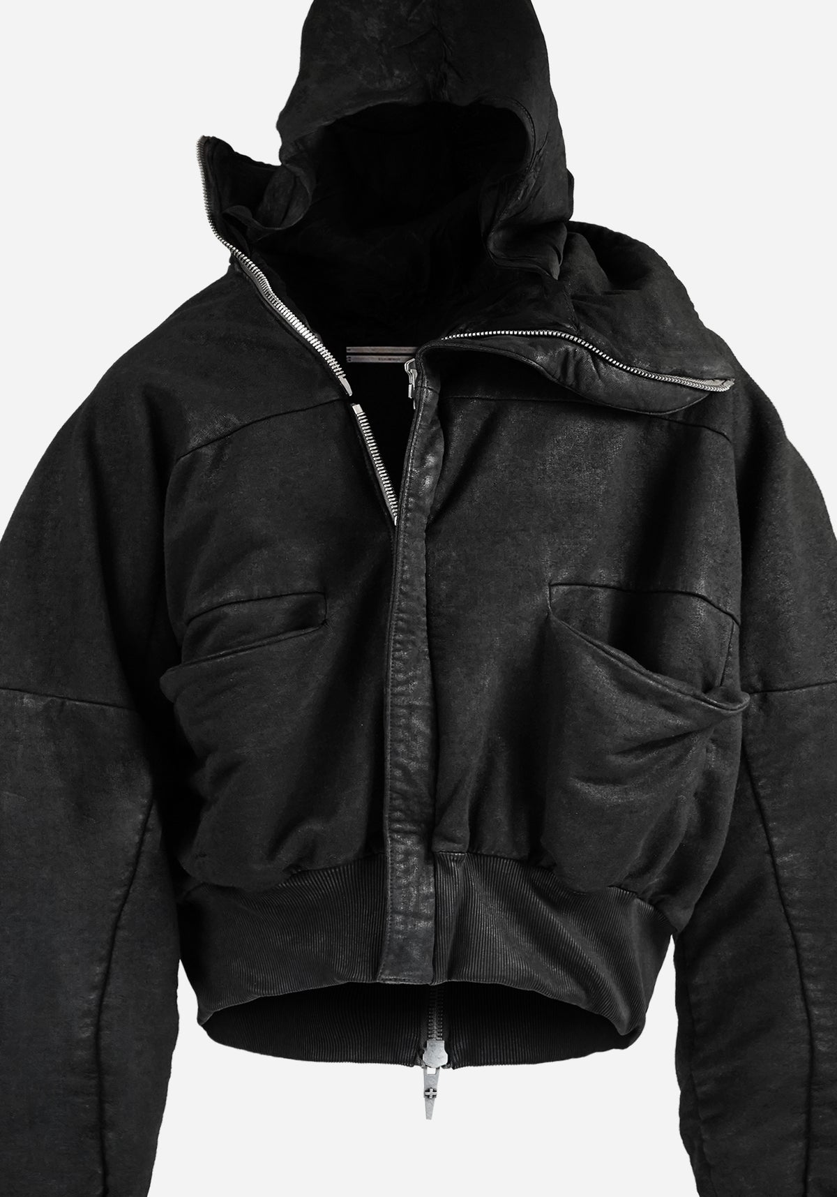 “GHASTER” LAYERED BACKZIP ATLAS HOODED JACKET - RAM