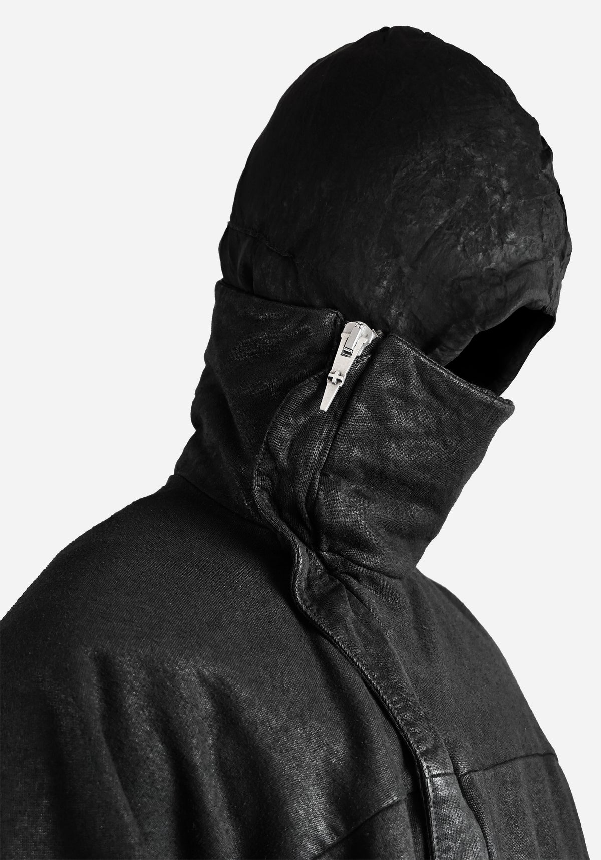 “GHASTER” LAYERED BACKZIP ATLAS HOODED JACKET - RAM