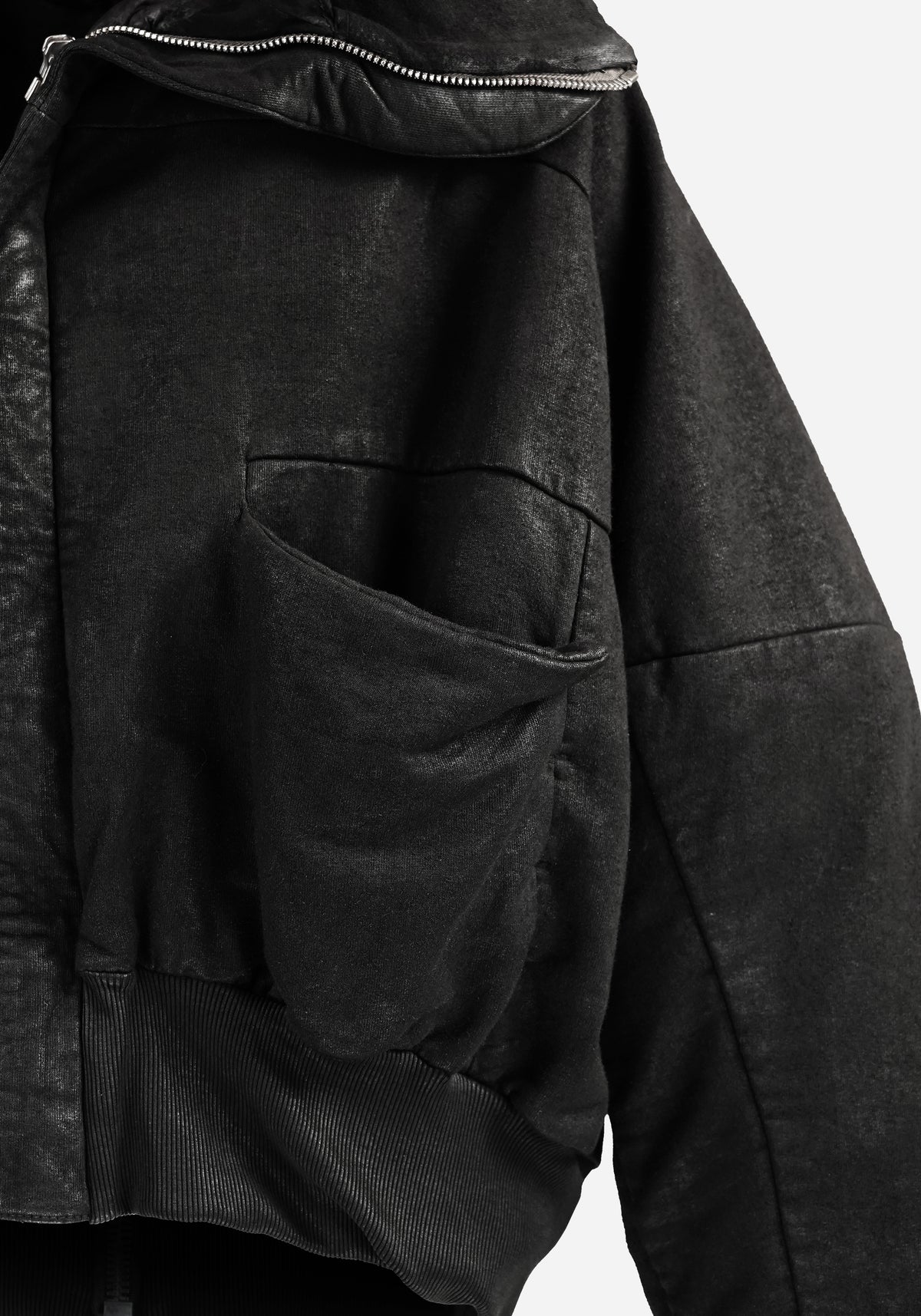 “GHASTER” LAYERED BACKZIP ATLAS HOODED JACKET - RAM