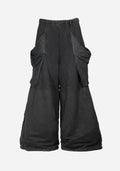 “POGLUCIDA” LAYERED DRAPED GOLUCIDA CARGO SWEATPANTS