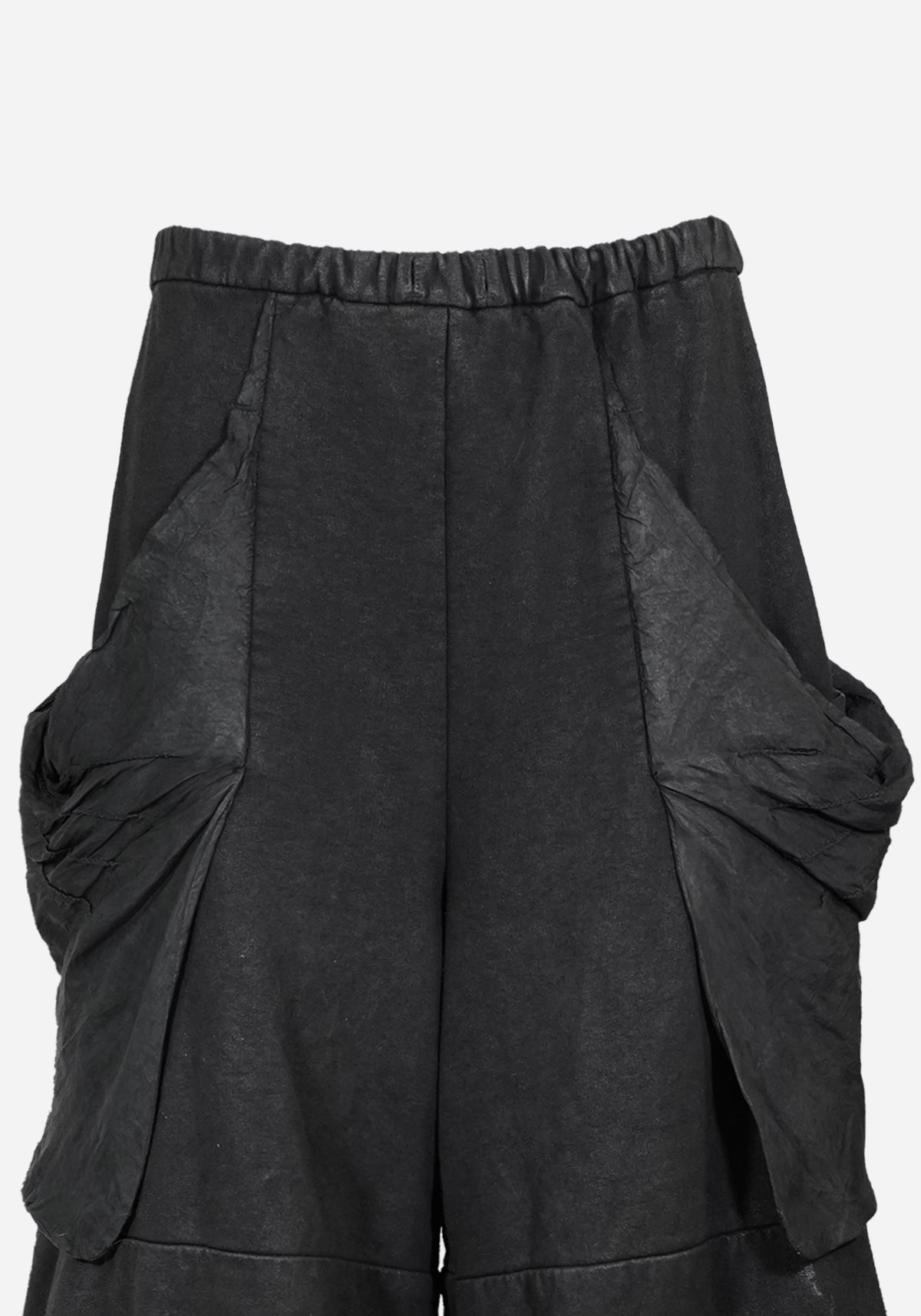 “POGLUCIDA” LAYERED DRAPED GOLUCIDA CARGO SWEATPANTS