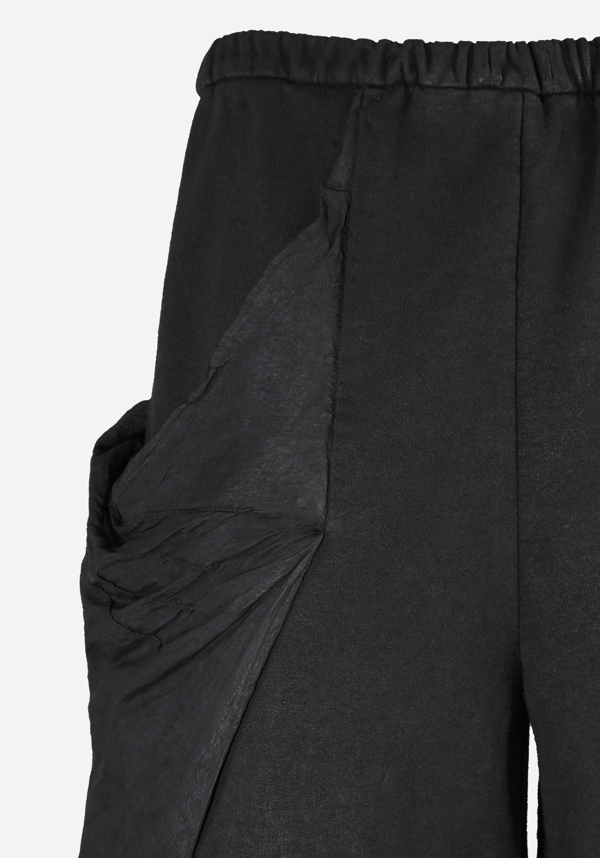 “POGLUCIDA” LAYERED DRAPED GOLUCIDA CARGO SWEATPANTS