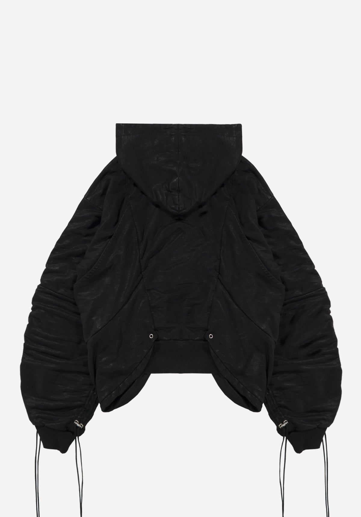 "GOLUCIDA" LAYERED JUMBO ZIPPER CARGO HOODIE - ZILLA