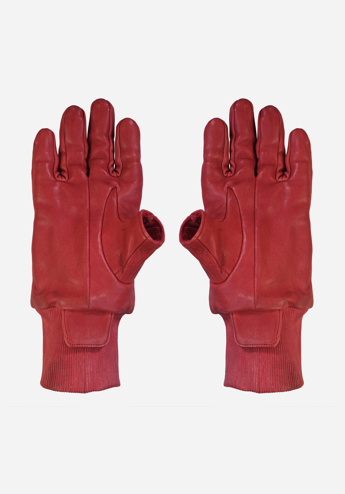 “GOTO” MORPHED PROSTHETICA LEATHER CHESTUS GLOVES - HEMORRAGE