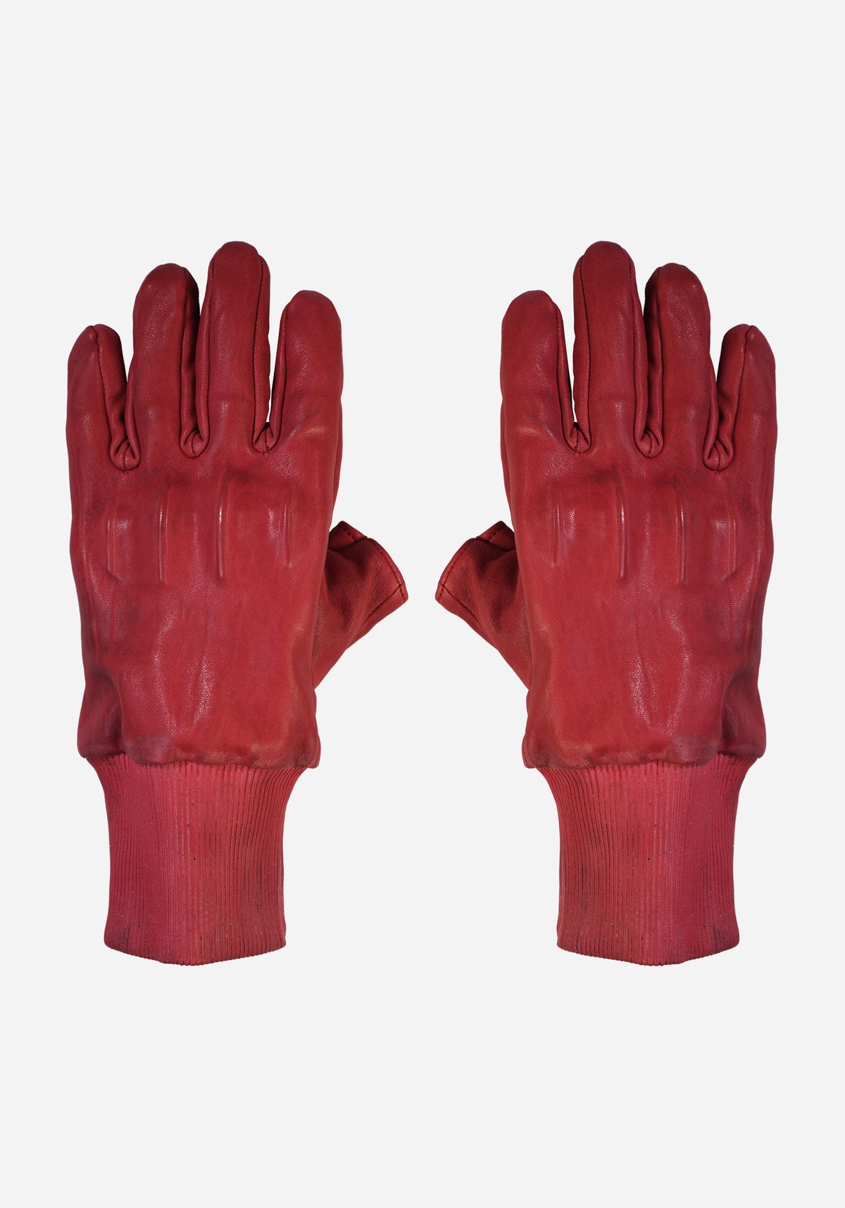 “GOTO” MORPHED PROSTHETICA LEATHER CHESTUS GLOVES - HEMORRAGE