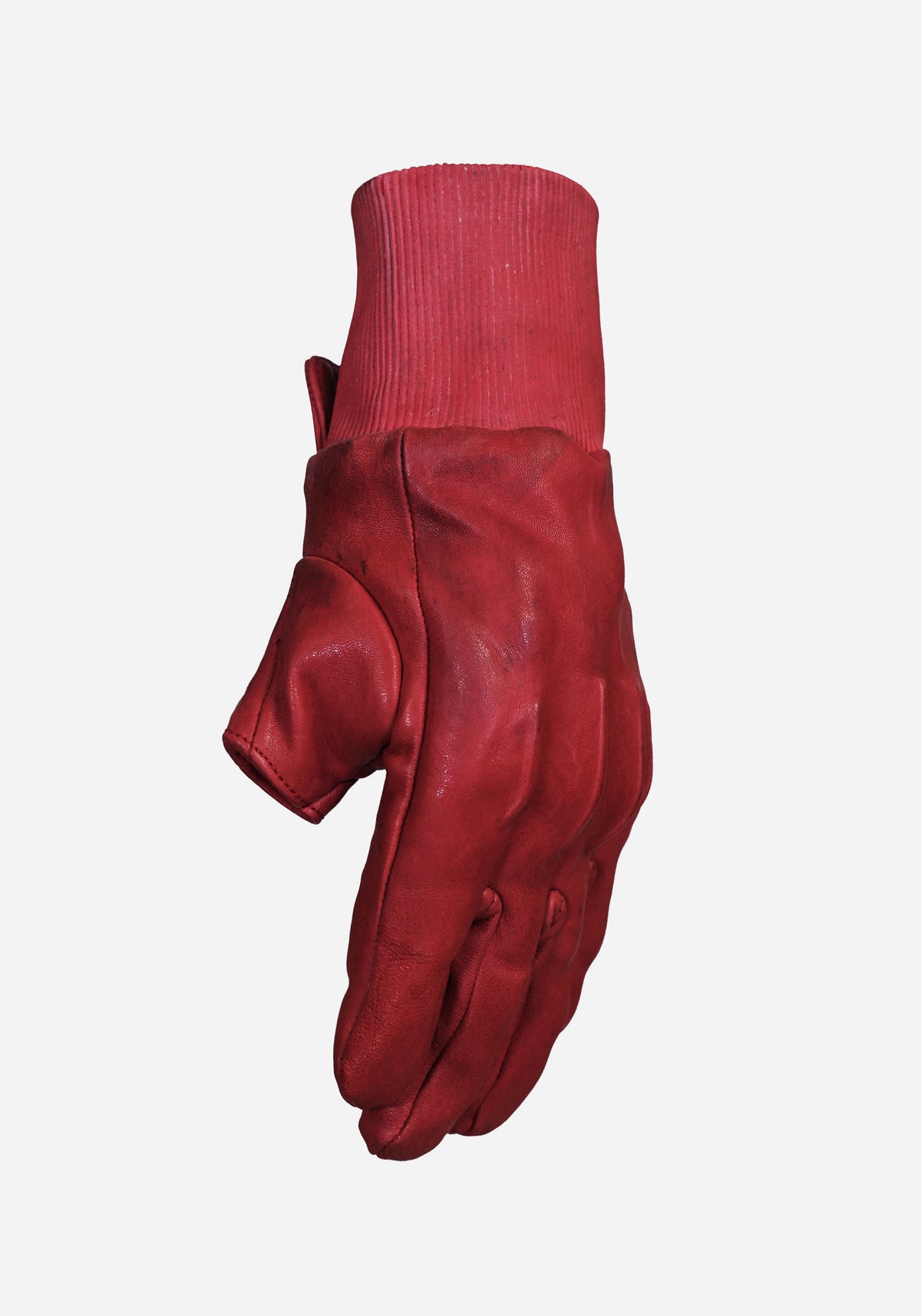 “GOTO” MORPHED PROSTHETICA LEATHER CHESTUS GLOVES - HEMORRAGE