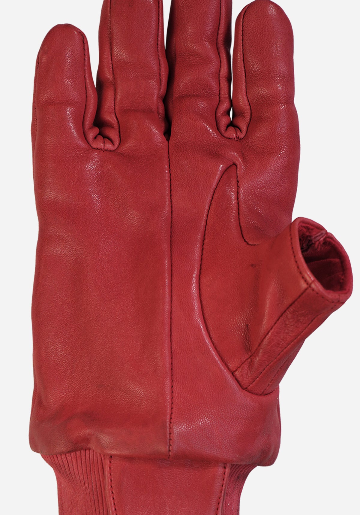 “GOTO” MORPHED PROSTHETICA LEATHER CHESTUS GLOVES - HEMORRAGE