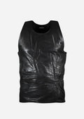 “ZODIAK" MAGNETIC LAYERED LEATHER CUIRASS VEST