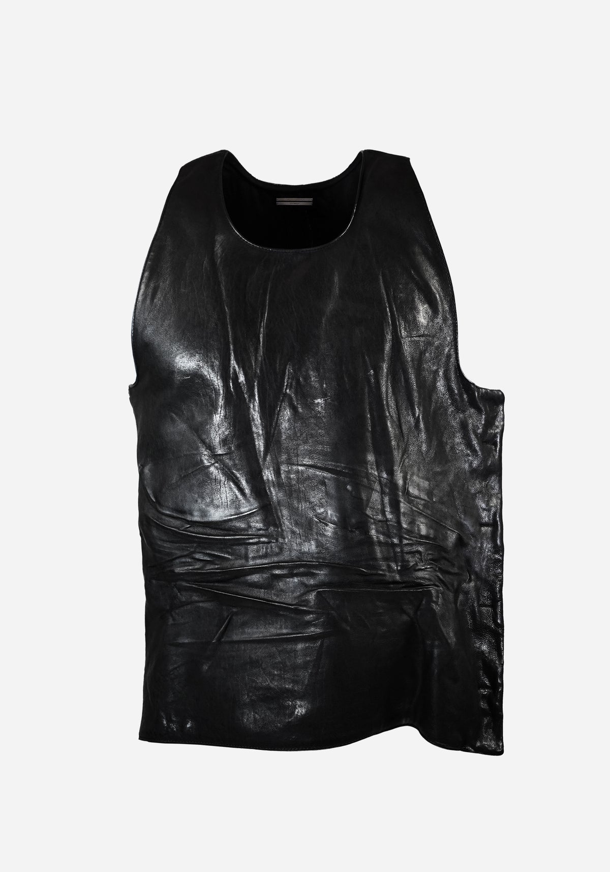 “ZODIAK" MAGNETIC LAYERED LEATHER CUIRASS VEST