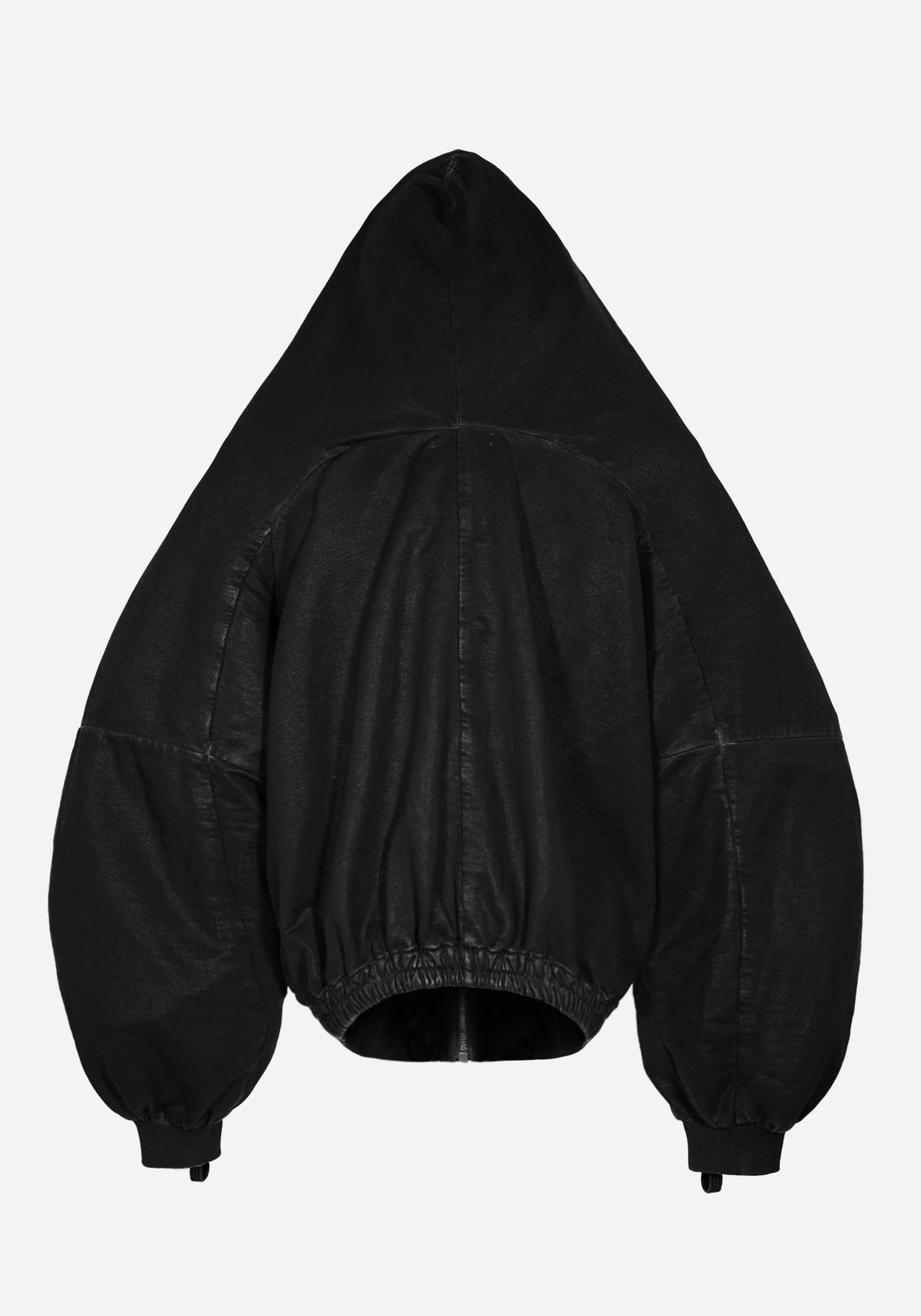 “MEGLATHON” LAYERED FLAMEN ZIPPER MAC HOODIE-RAM