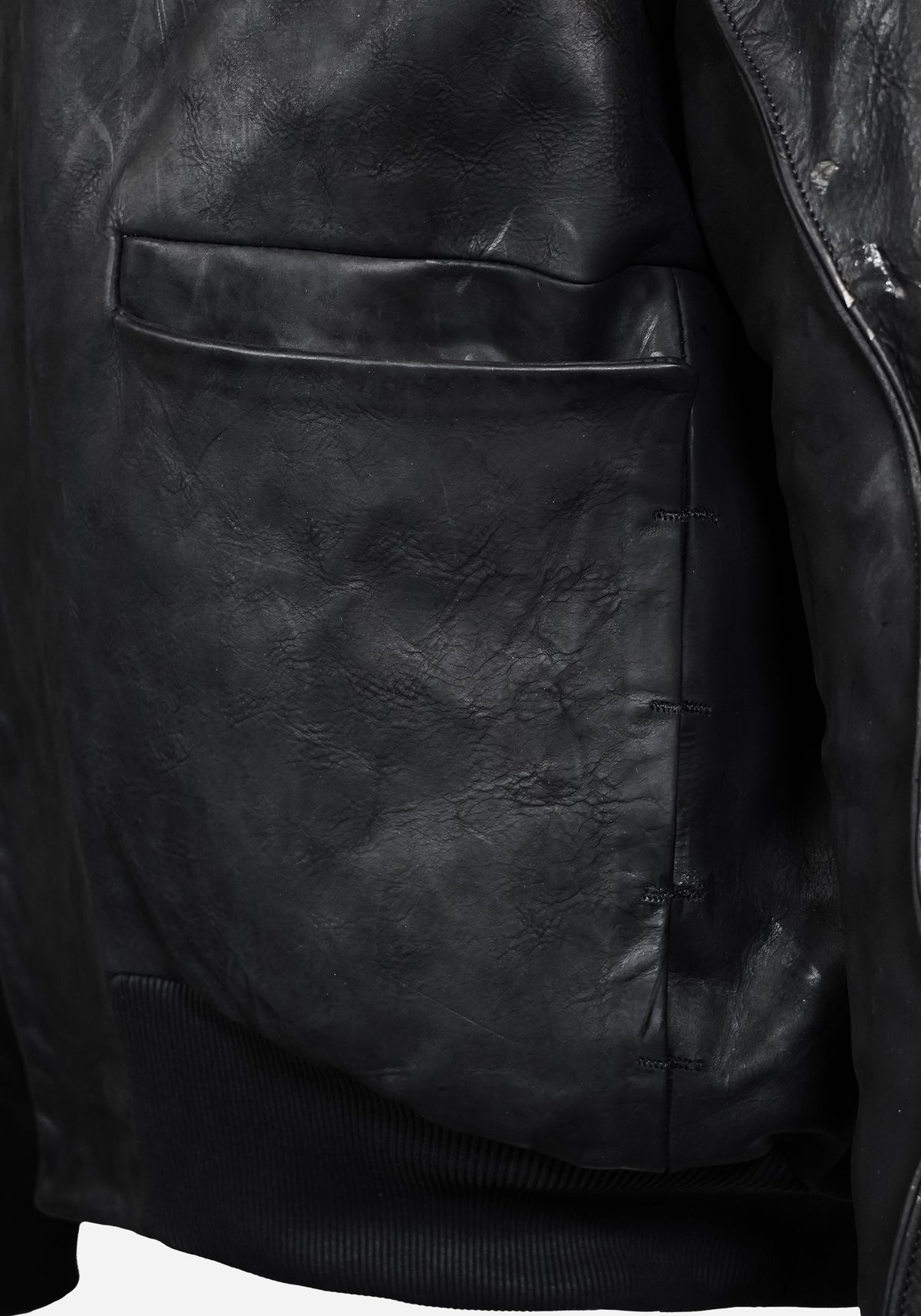 “MASTERONE” MAGNETIC LAYERED MORPHED TEMPLAR PROSTHETIC ATLAS HOODED NUBUK BOMBER JACKET