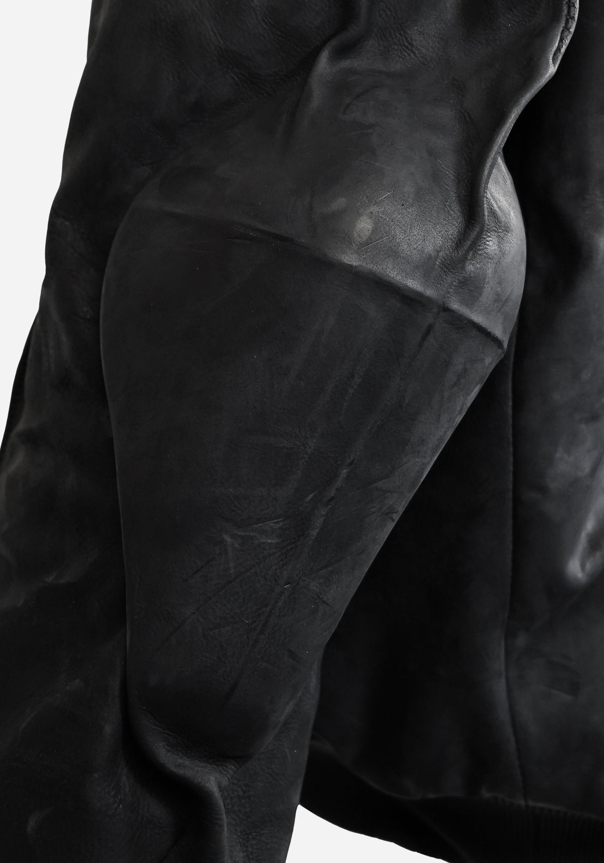 “MASTERONE” MAGNETIC LAYERED MORPHED TEMPLAR PROSTHETIC ATLAS HOODED NUBUK BOMBER JACKET