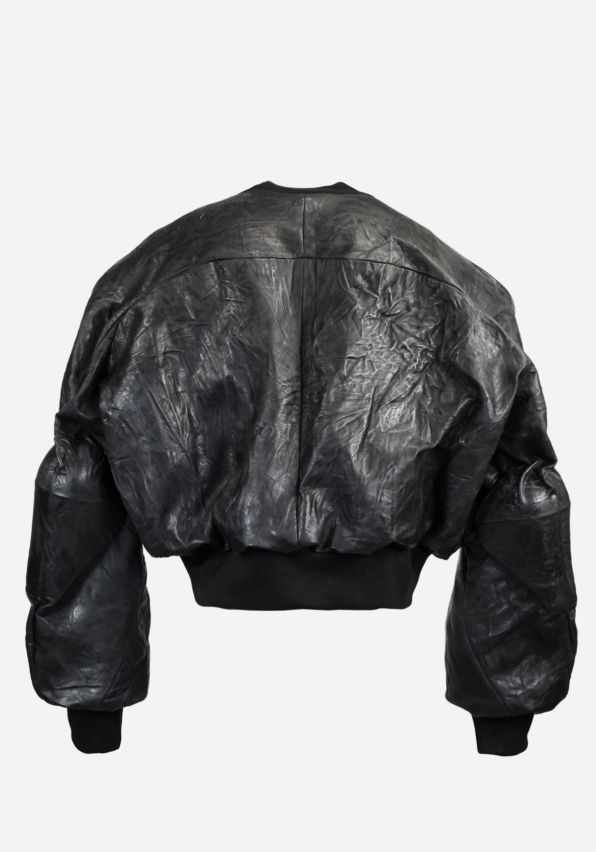 “MASTERONE” SS MAGNETIC LAYERED MORPHED TEMPLAR PROSTHETICA CRACKBONE LEATHER BOMBER JACKET - EQUINOX