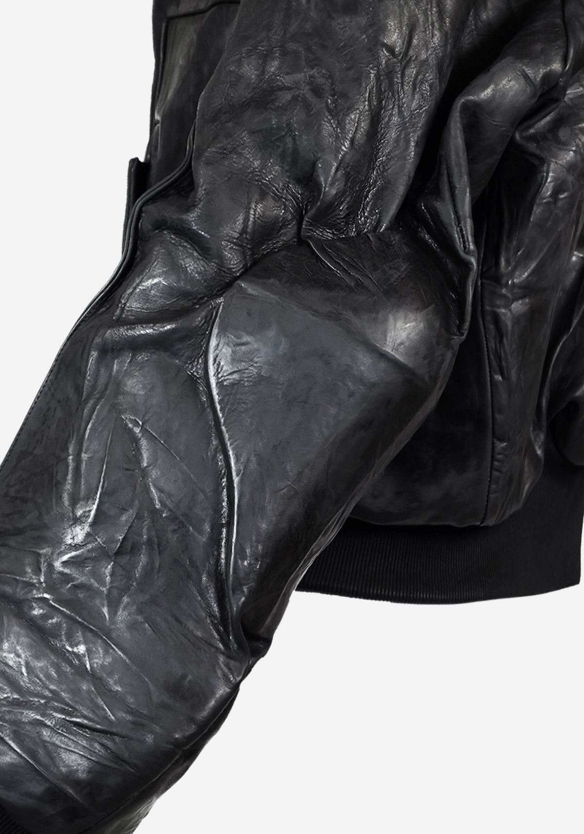 “MASTERONE” SS MAGNETIC LAYERED MORPHED TEMPLAR PROSTHETICA CRACKBONE LEATHER BOMBER JACKET - EQUINOX