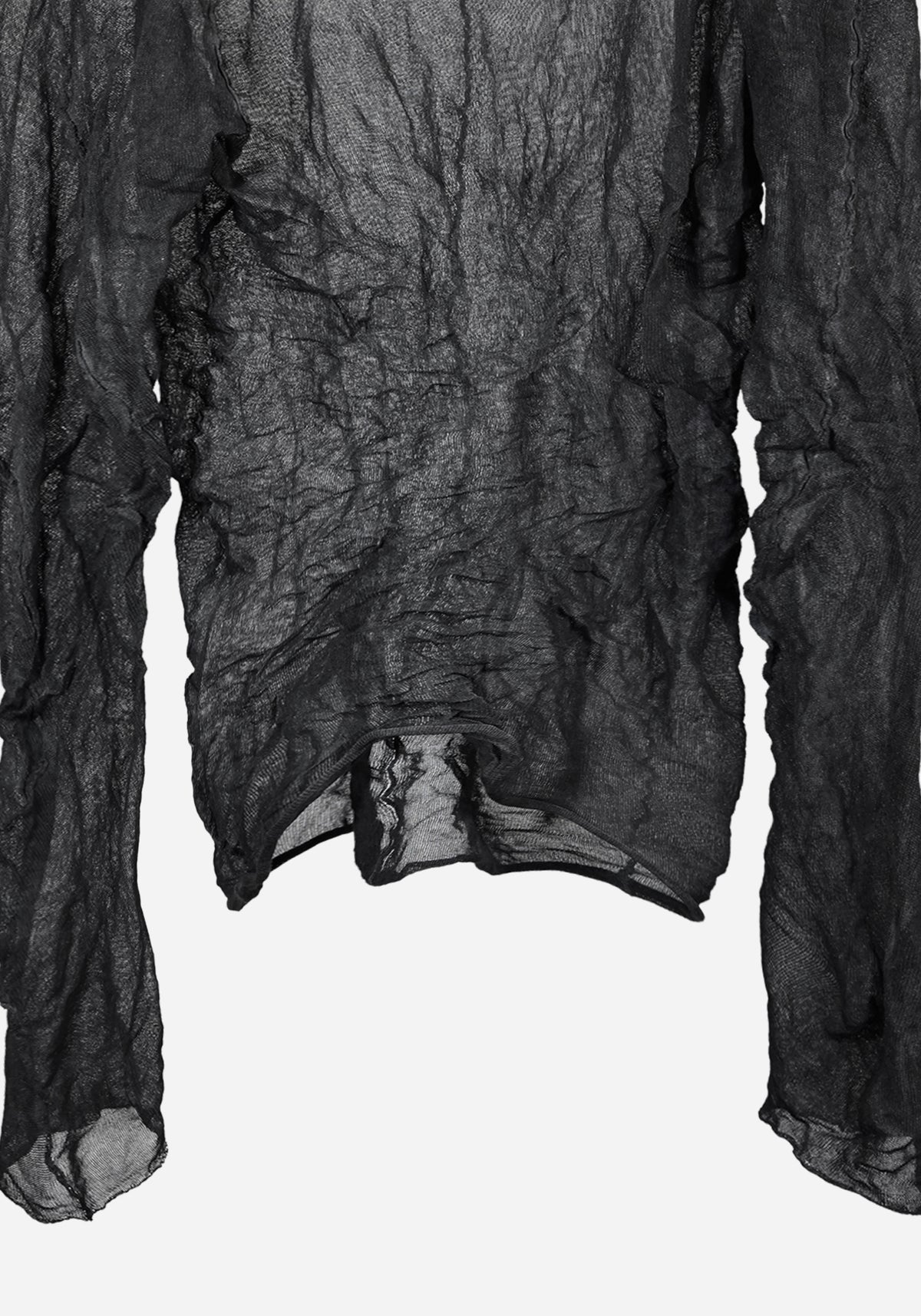 “HEFESTO” KNITTED THRASHED METAL LONG SLEEVE - EUPHEMO
