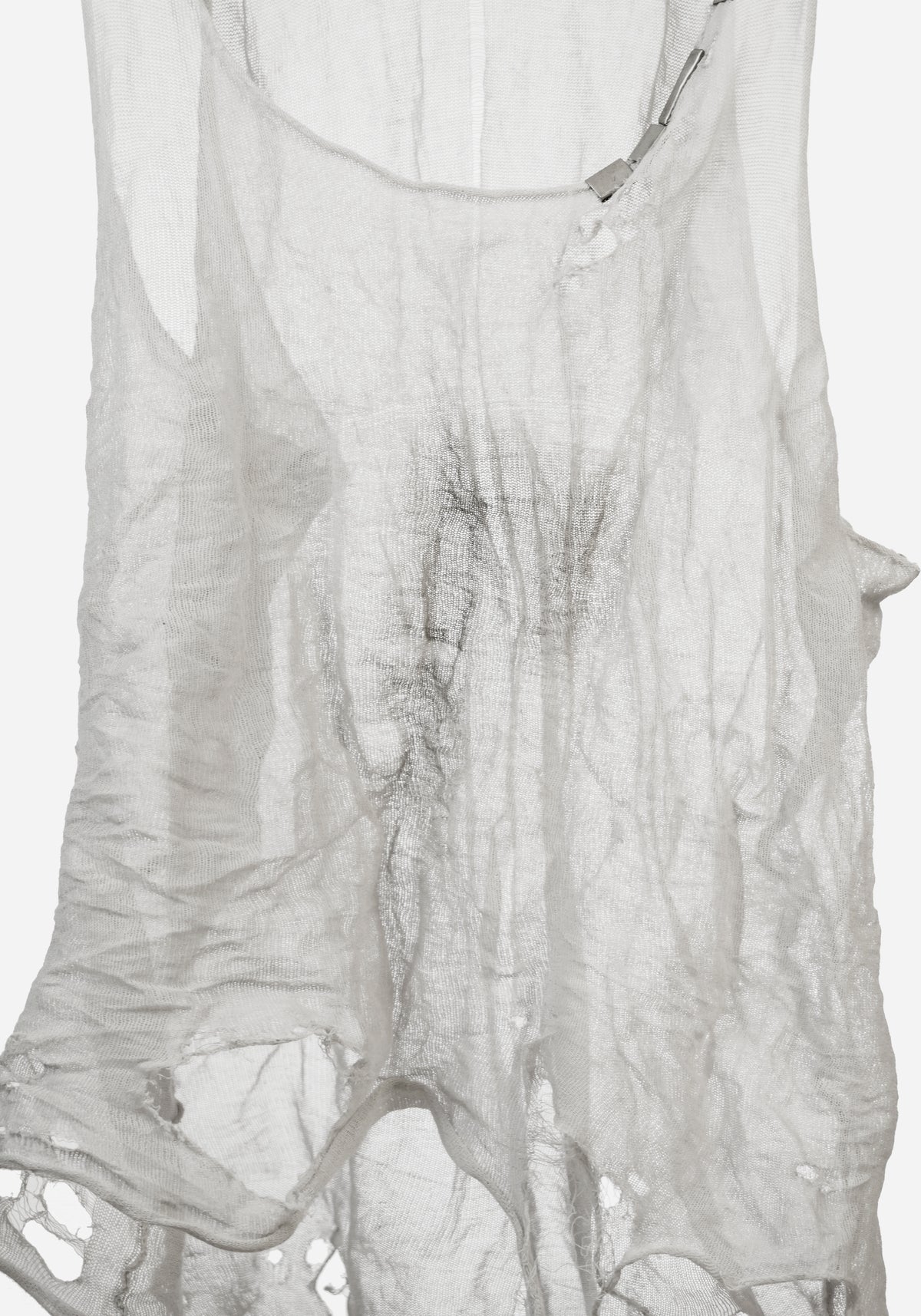 “DAMONE” THRASHED KNITTED METAL TANK TOP