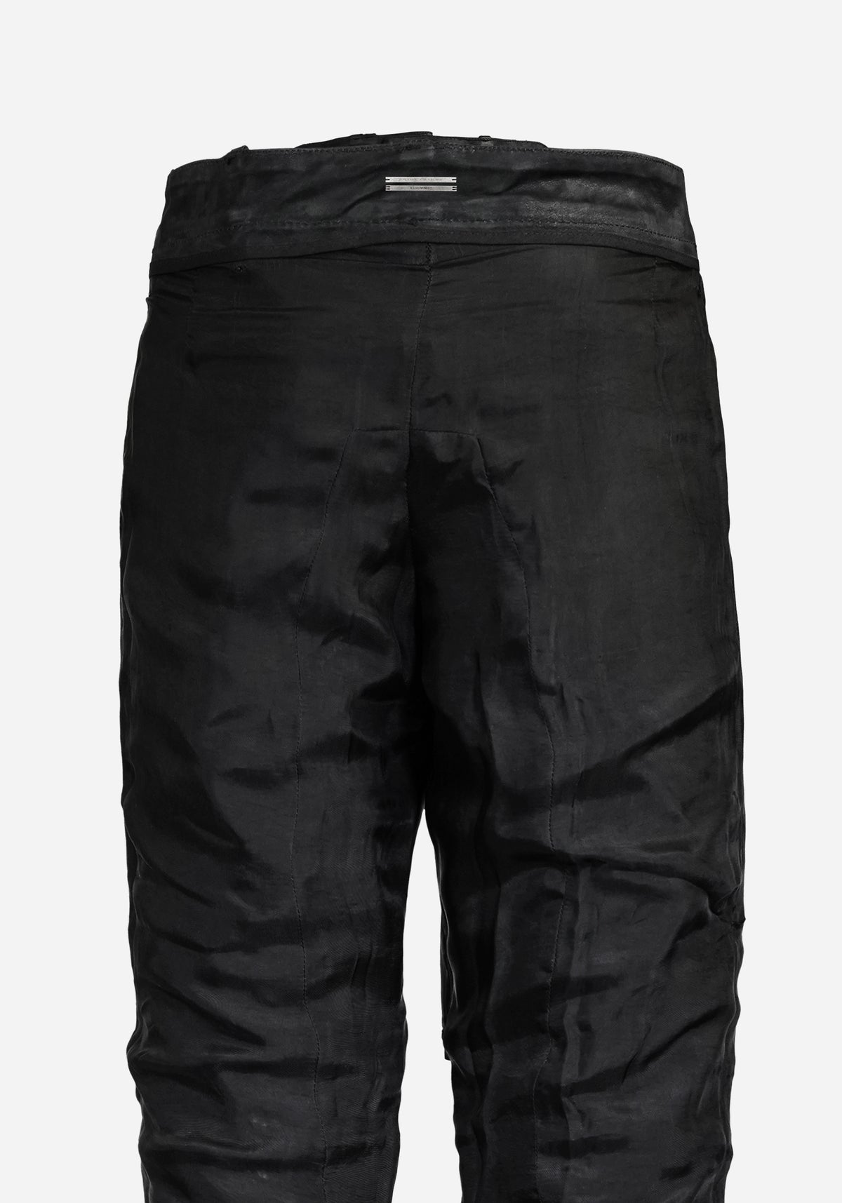 “OMENSTAR” LAYERED INSERTED NUBUK SLIMCUT PANTS
