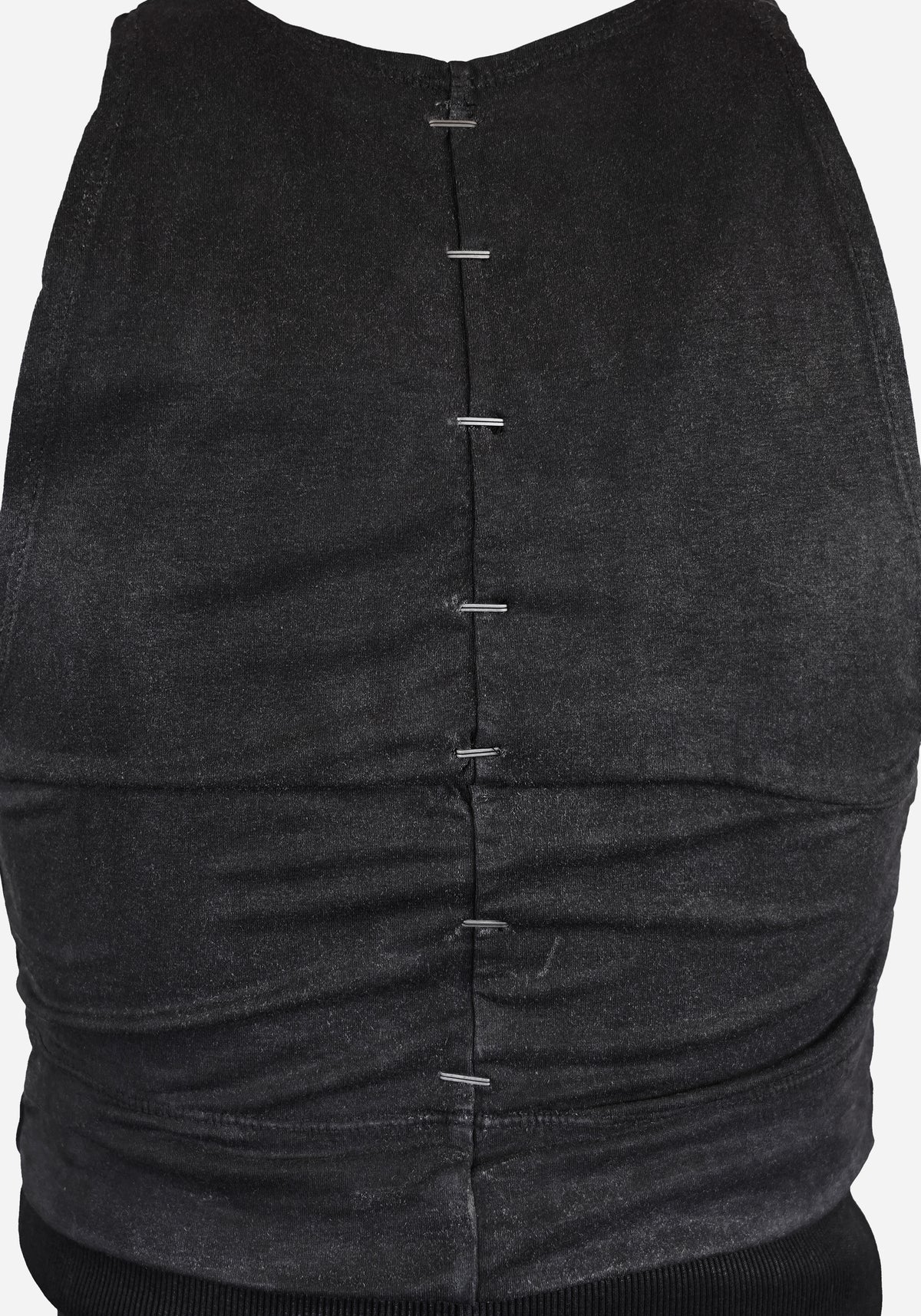 “SKINS” LAYERED CRACK-BONE FLACCID TANK TOP