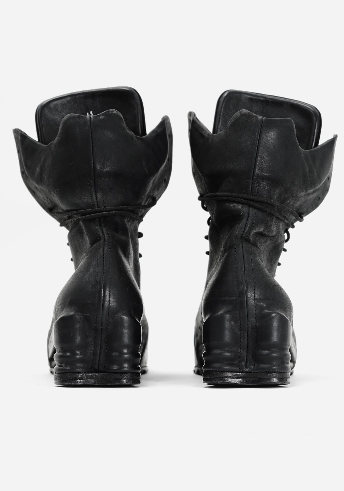"TARGA" MORPHED SHELL LEATHER SNEAKER HIGH