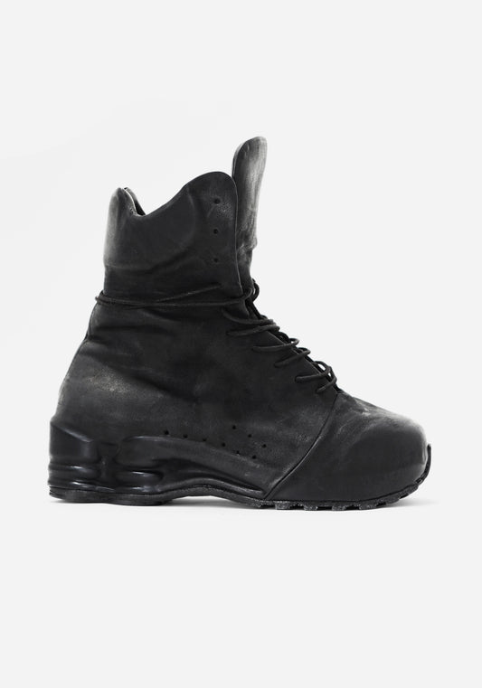 "TARGA" MORPHED SHELL LEATHER SNEAKER HIGH