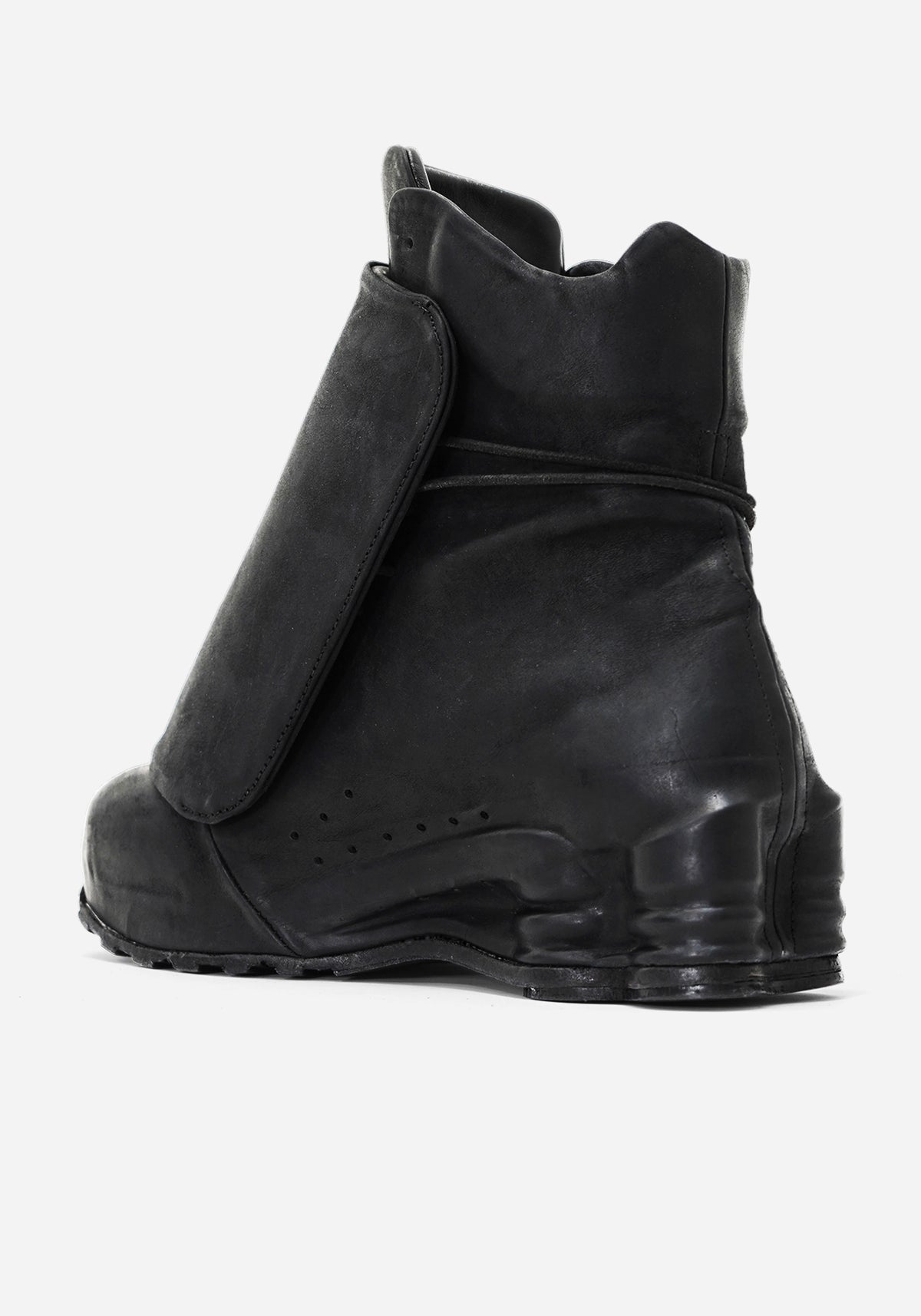 "TARGA" MORPHED SHELL MAGNETIC SHIELDED LEATHER SNEAKER HIGH