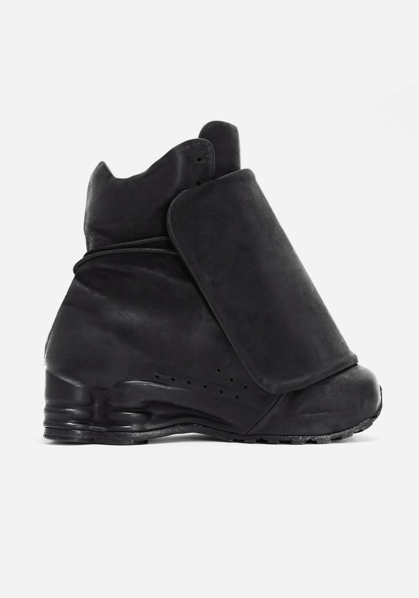 "TARGA" MORPHED SHELL MAGNETIC SHIELDED LEATHER SNEAKER HIGH
