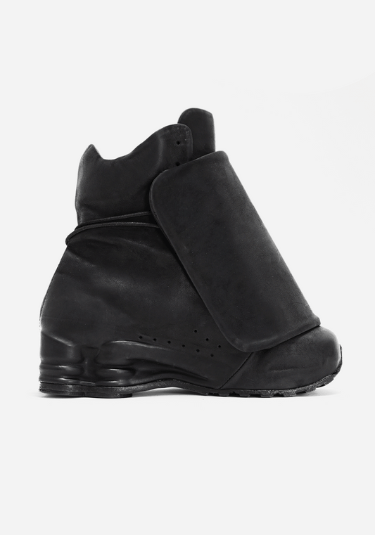 "TARGA" MORPHED SHELL MAGNETIC SHIELDED LEATHER SNEAKER HIGH