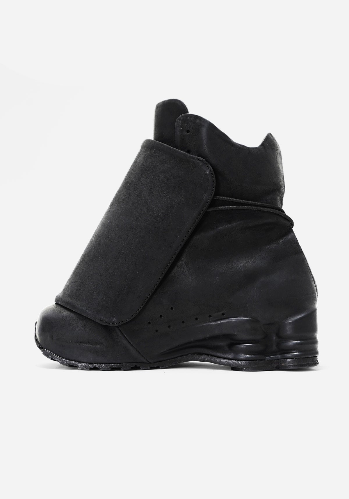 "TARGA" MORPHED SHELL MAGNETIC SHIELDED LEATHER SNEAKER HIGH