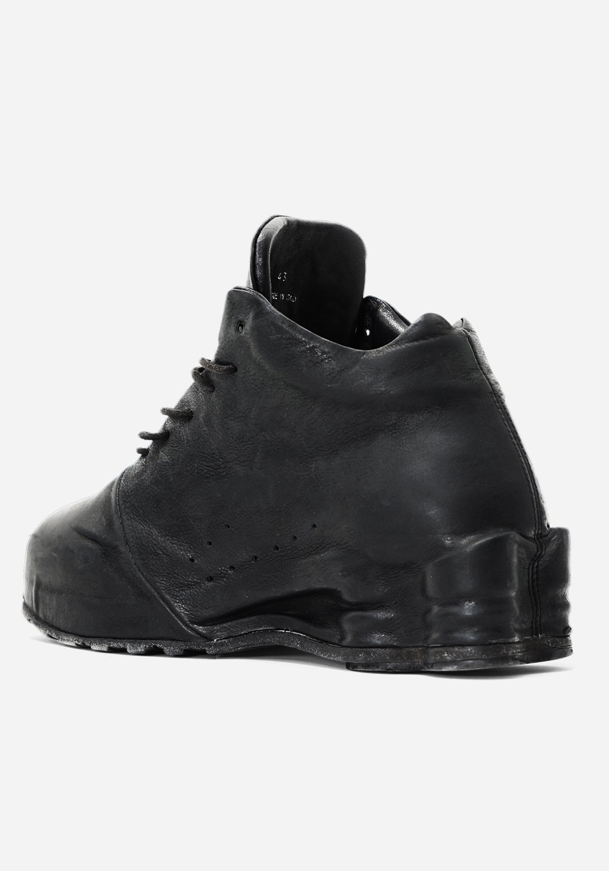 "TARGA" MORPHED SHELL LEATHER SNEAKER LOW