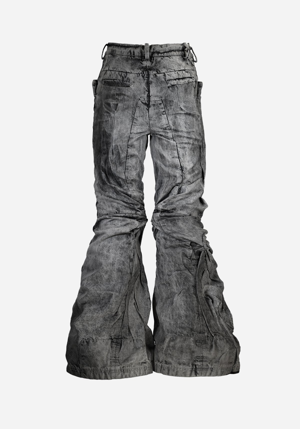 “KNOTTERSTAR” INSERTED KNOT HYDRAULIC PRESSED FLARED DENIM