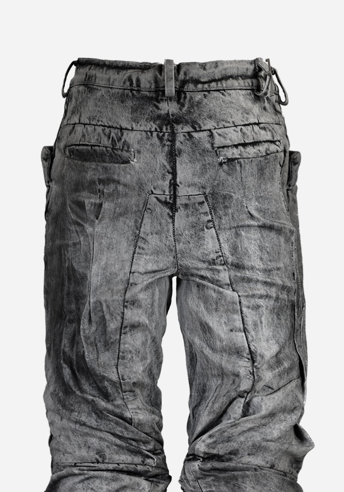 “KNOTTERSTAR” INSERTED KNOT HYDRAULIC PRESSED FLARED DENIM
