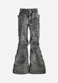 “KNOTTERSTAR” INSERTED KNOT HYDRAULIC PRESSED FLARED DENIM