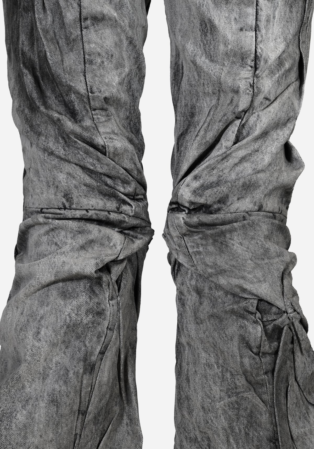 “KNOTTERSTAR” INSERTED KNOT HYDRAULIC PRESSED FLARED DENIM