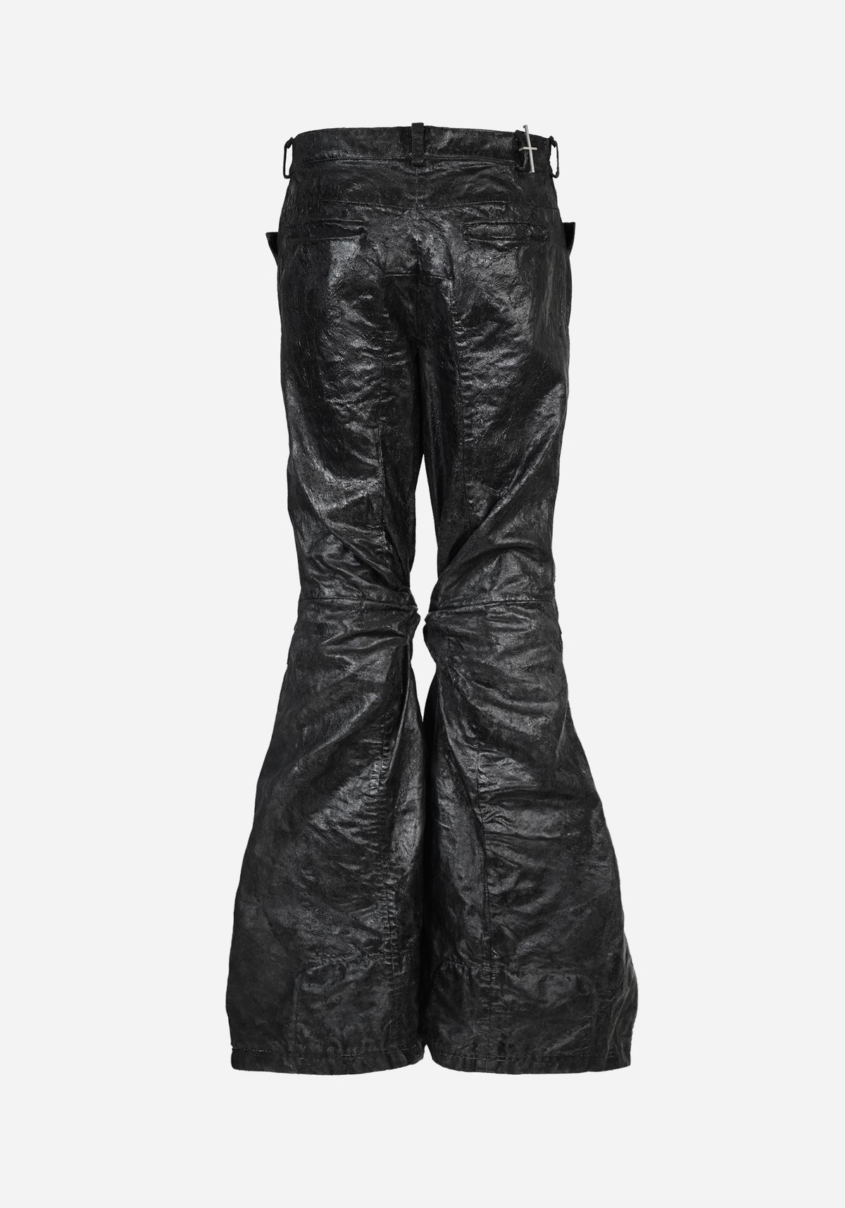 “KNOTTERSTAR” INSERTED KNOT FLARED GLASS DENIM