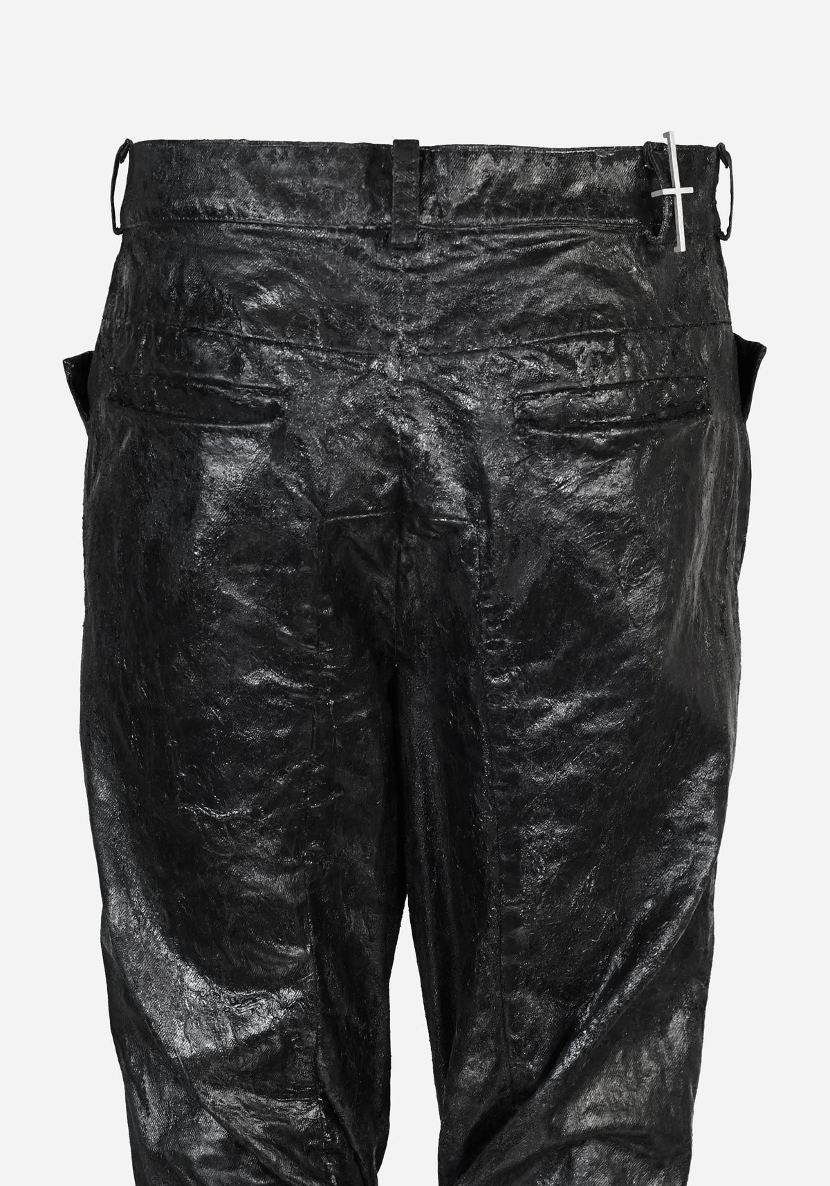 “KNOTTERSTAR” INSERTED KNOT FLARED GLASS DENIM