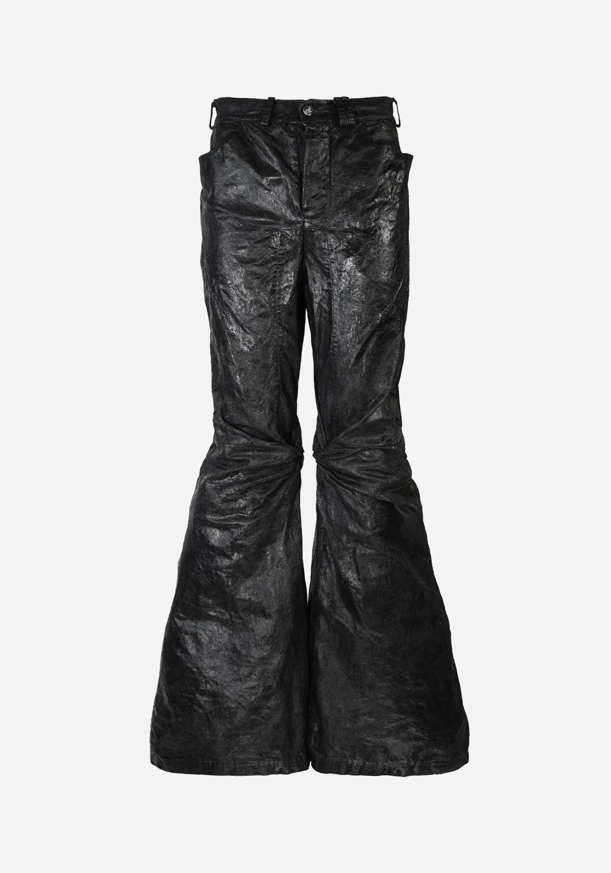“KNOTTERSTAR” INSERTED KNOT FLARED GLASS DENIM
