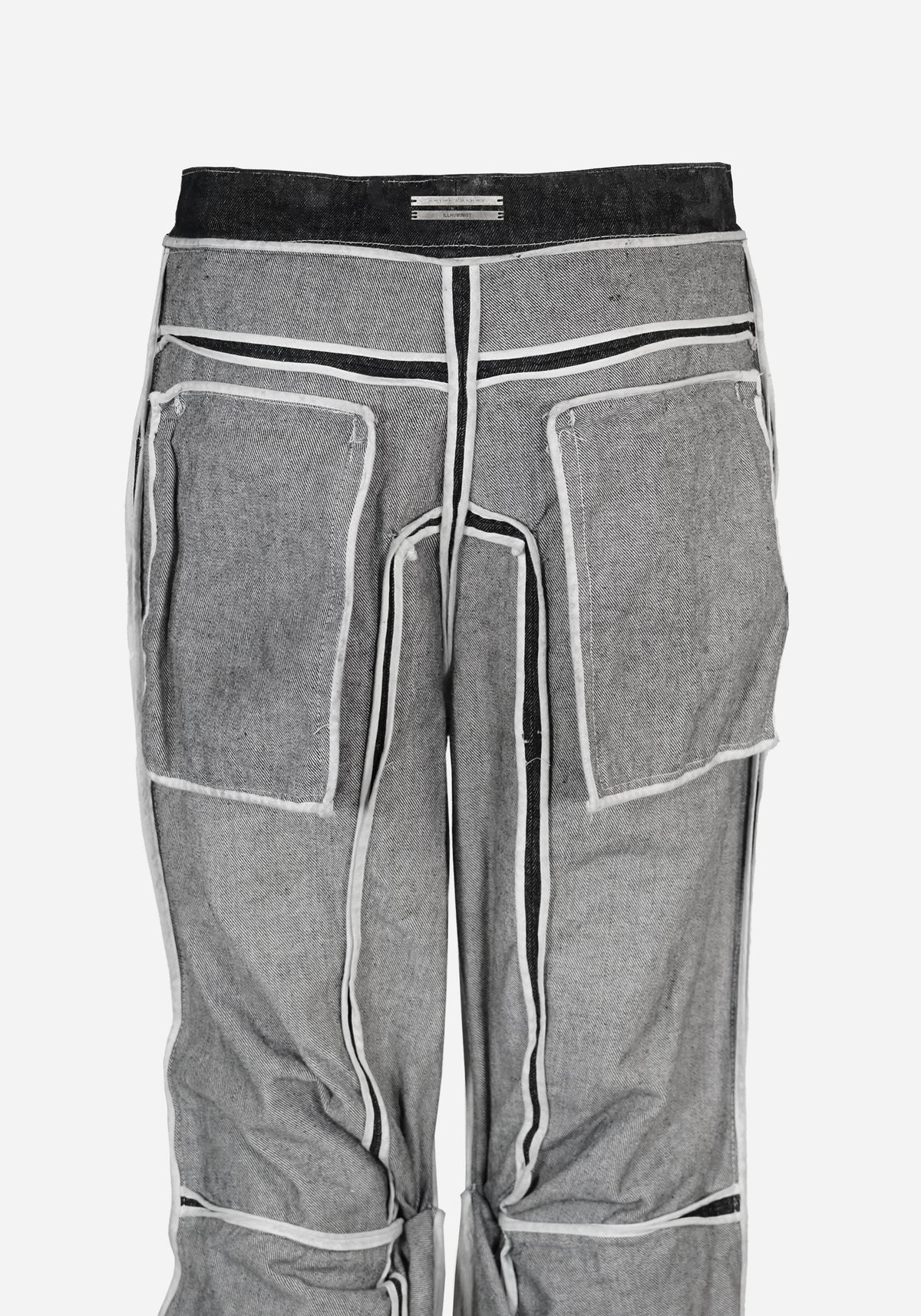 “KNOTTERSTAR” INSERTED KNOT HYDRAULIC PRESSED FLARED DENIM