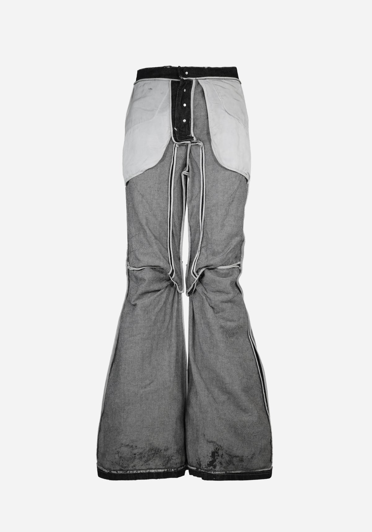 “KNOTTERSTAR” INSERTED KNOT HYDRAULIC PRESSED FLARED DENIM