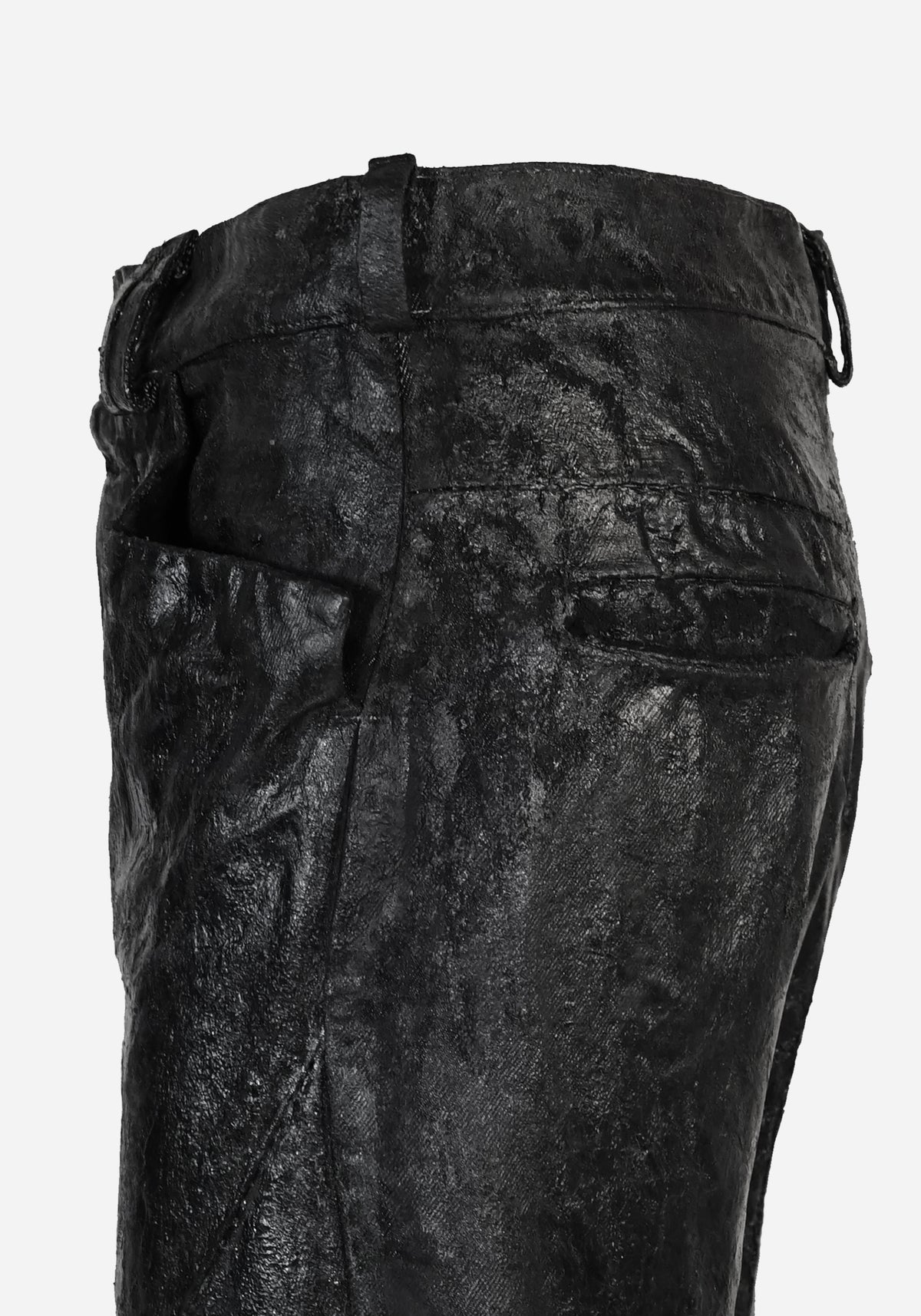 “KNOTTERSTAR” INSERTED KNOT FLARED GLASS DENIM
