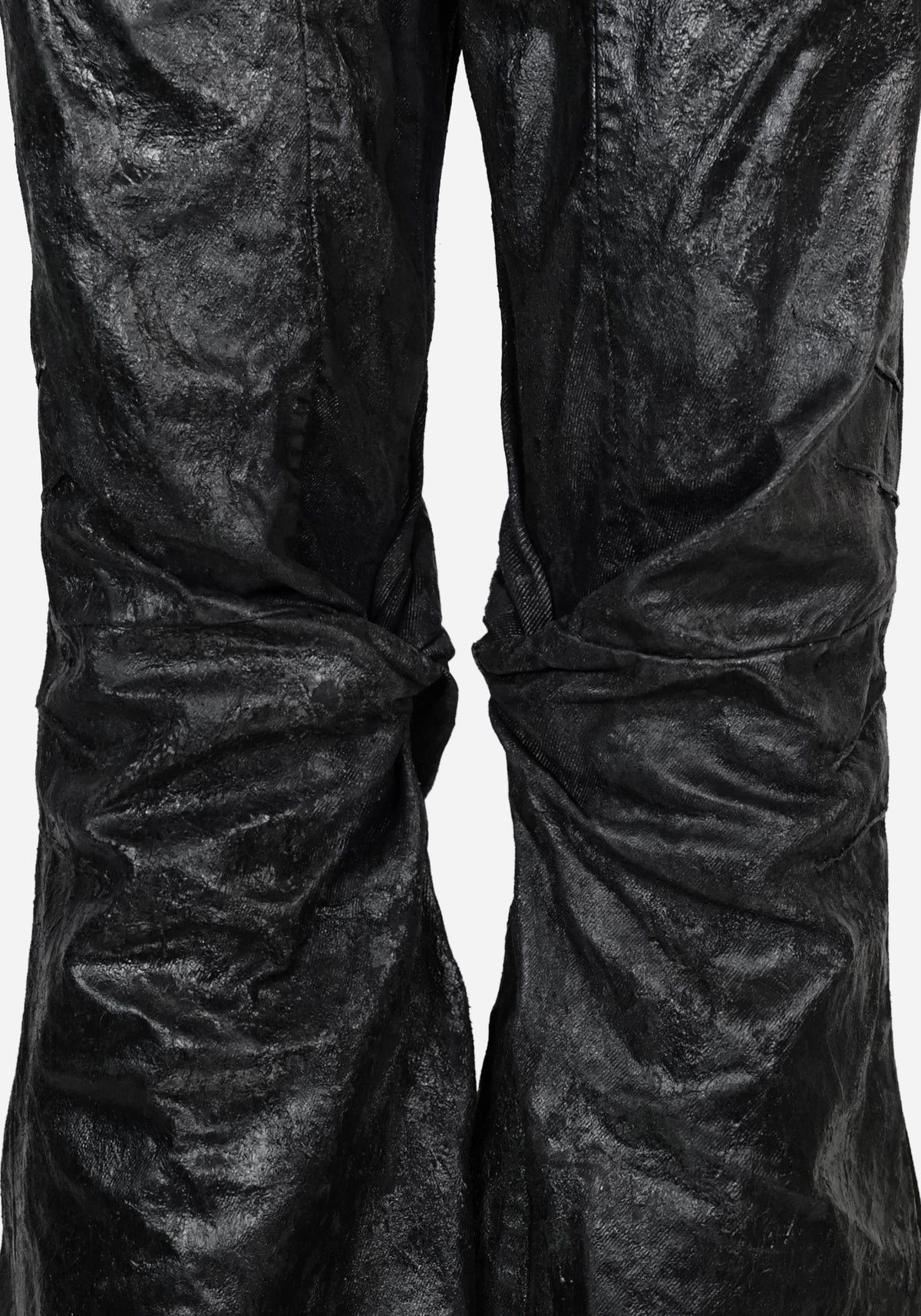 “KNOTTERSTAR” INSERTED KNOT FLARED GLASS DENIM