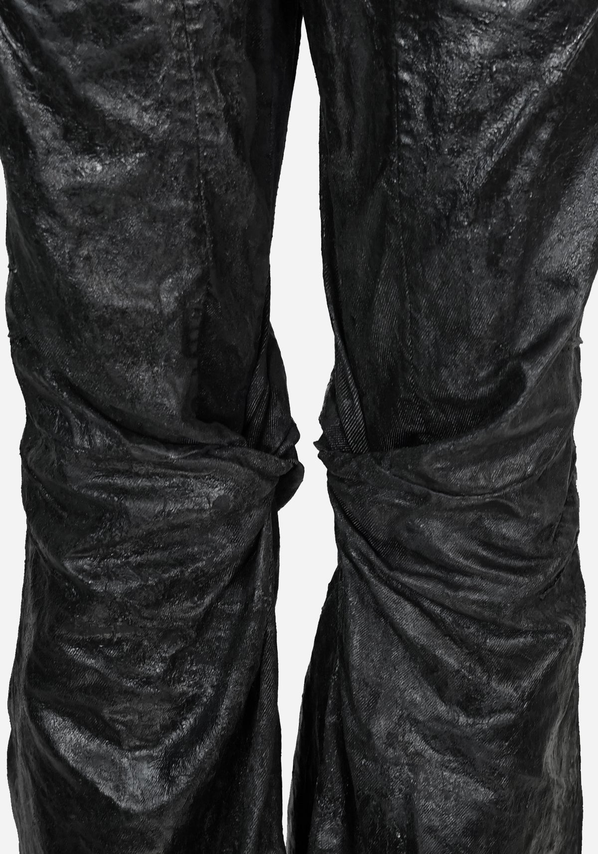 “KNOTTERSTAR” INSERTED KNOT FLARED GLASS DENIM